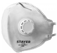Полумаска STAYER плоская фильтрующая FV-80, класс защиты FFP1 с клапаном выдоха арт.11113_z01, , шт в интернет-магазине Патент24.рф