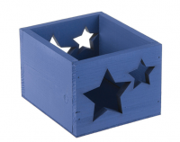 Кашпо деревянное 14,5×12,5×9см Элегант "Звезды", синий Дарим Красиво 3986691, , шт в интернет-магазине Патент24.рф