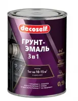 ПУФАС Грунтовка Decoself 3в1 шоколад. (глянц.) 0,9кг, , шт в интернет-магазине Патент24.рф