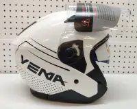 Шлем YEMA YM-619 Двойной визор, с графикой, белый S (55-56), , шт в интернет-магазине Патент24.рф