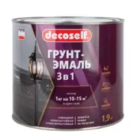 Грунт-эмаль ПУФАС Decoself 3в1 белая (глянц.) 1,9кг, , шт в интернет-магазине Патент24.рф