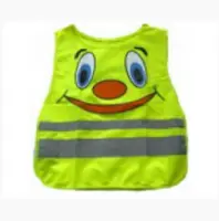 Жилет светоотражающ., детский цвет желтый, 450х400 со смайлом, , шт в интернет-магазине Патент24.рф