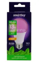 Лампа св/д для РАСТЕНИЙ Smartbuy FITO 13w E27 прозр. кр--синий 16,5мкмоль/с , , шт в интернет-магазине Патент24.рф