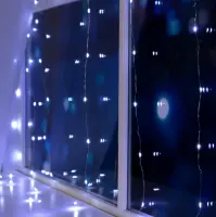 Электрогирлянда-занавес ROSA IP20, 1,6х1,6м Н.СБ. LED(1608)-160-220V, 8реж, белый 5206146, , шт в интернет-магазине Патент24.рф
