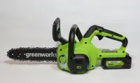 Пила цепная аккум. Greenworks 24В G24CS25K2 25см с АКБ 2Ач и ЗУ, , шт в интернет-магазине Патент24.рф
