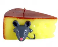 Свеча парафиновая "Мышка в сыре", 10,2х7,5см, 396-511, , шт в интернет-магазине Патент24.рф