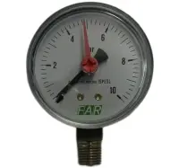 Манометр d=02-63мм, радиальный G 1/4" HP, 0..10 бар кл.1,5, , шт в интернет-магазине Патент24.рф