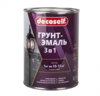 Грунт-эмаль ПУФАС Decoself 3в1 красно-коричневая (глянц.) 1,9кг, , шт в интернет-магазине Патент24.рф