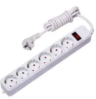 Фильтр сетевой SMARTBUY ONE 3х1,0 3500Bт 16A 6 розеток с з/к , , шт в интернет-магазине Патент24.рф