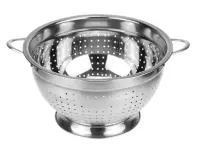 Дуршлаг нерж. д.24см Премиум с ручками, на подставке, , шт в интернет-магазине Патент24.рф