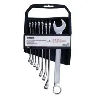 Набор ключей БИБЕР гаечных комбир. Профи CrV 8-19мм 8шт.90682, , набор в интернет-магазине Патент24.рф