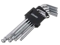 Набор ключей БИБЕР инбусовых средних ключей c шариком CRV 1,5-10мм 9шт. 90505, , набор в интернет-магазине Патент24.рф