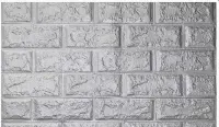 Панель самокл. 70х77 "Кирпич стальной" 3D wall sticker, , шт в интернет-магазине Патент24.рф