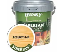 Антисептик деревозащитный состав ЭКО-Лазурь полуматовая бесцветная Husky Siberian 0,9л, , шт в интернет-магазине Патент24.рф