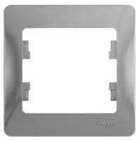 Рамка GLOSSA 1 пост алюминий GSL000301, , шт в интернет-магазине Патент24.рф