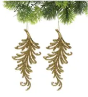 Подвеска Волшебное перо 2шт 10см золото , , шт в интернет-магазине Патент24.рф