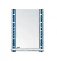 Зеркало Р-706 POTATO серебро с синим с полочкой 70х50 арт.8770, , шт в интернет-магазине Патент24.рф