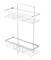 Полка д/ванной 30х11х40см 2х ярусная COZY-CR-4 хром, Рыжий кот, , шт в интернет-магазине Патент24.рф