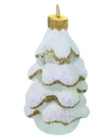 Елочная игрушка фигурка "Елочка" h8см стекло руч/худ. росп. С539, , шт в интернет-магазине Патент24.рф