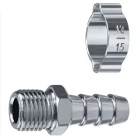 Штуцер-елочка 10мм -1/2" М, переходник с обжимным хомутом, 64924-1/2-10, , шт в интернет-магазине Патент24.рф