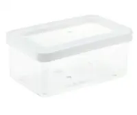 Емкость для сыпучих продуктов 0,8л "Степ" 16х10х7см белая, , шт в интернет-магазине Патент24.рф