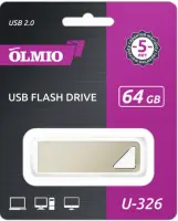 Память USB OLMIO 64GB, U-326, USB2.0, 042603 в интернет-магазине Патент24.рф