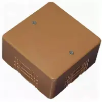 Коробка универсальная для кабель-каналов 85х85х42 коричневый, , шт в интернет-магазине Патент24.рф