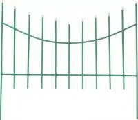 Заборчик мет дек Горизонталь 74х85см окраш. труба д1см., , шт в интернет-магазине Патент24.рф