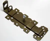 Задвижка дверная ЗД-110-Пр (проушины) бр. металлик, , шт в интернет-магазине Патент24.рф