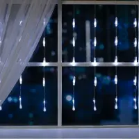 Электрогирлянда-занавес "Капли" IP20, УМС вилка, 2.5х0.65м, Н.С. LED-50-220V, 8 режимов 361241, , шт в интернет-магазине Патент24.рф