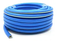 Шланг ТЭП д/полива "Aqua Force" 25м 3/4" армированный 120гр soft touch синий с желтой полосой 3-х сл, , шт в интернет-магазине Патент24.рф