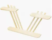 Полка дер. "Моль" 70х40х10см 2-х ярусн. липа 92, , шт в интернет-магазине Патент24.рф