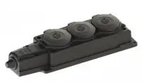 Колодка NE-AD о/у тройная с загл. каучук 2Р+PЕ 1х16А 220-240V IP54 , , шт в интернет-магазине Патент24.рф