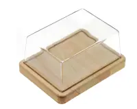 Масленка "Модерн" с крышкой (бук, 145х110х70) ММ000430, , шт в интернет-магазине Патент24.рф