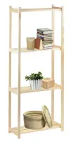 Стеллаж деревянный "Альфа" 64х28х159см 3520086, , шт в интернет-магазине Патент24.рф