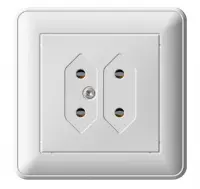 Розетка TV 2СП РС 6-253-18 под плоскую вилку, , шт в интернет-магазине Патент24.рф