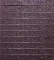 Панель самокл. 70х70 "Кирпич Кофе" 3D , , шт в интернет-магазине Патент24.рф