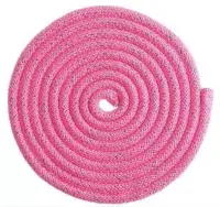 Скакалка гимнастическая красный золото люрекс 3м 180г 4446805, , шт в интернет-магазине Патент24.рф