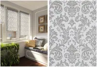 Мини Ролета Дамаск 42,5х175 серебро ГП, , шт в интернет-магазине Патент24.рф