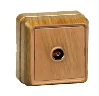 Розетка ТV СП оконечная сосна, , шт в интернет-магазине Патент24.рф