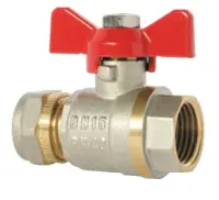 Кран шаровый под мет./пласт. трубу 16х1/2в JIF 357 NB , , шт в интернет-магазине Патент24.рф