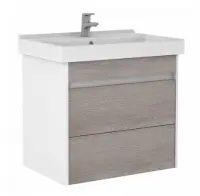 Тумба под умыв. Fest 60 Uno Дуб серый c 2 ящиками В2 Домино DU1505T, , шт в интернет-магазине Патент24.рф
