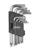 Набор ключей БИБЕР инбусовых TORX ключей CRV 1,5-10мм 9шт. 90506, , набор в интернет-магазине Патент24.рф