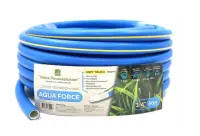 Шланг ТЭП д/полива "Aqua Force" 50м 3/4" армированный 120гр soft touch синий с желтой полосой 3-х сл, , шт в интернет-магазине Патент24.рф