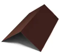 Конек простой 250х250х2000 мм RAL 8017 Шоколад 0,4 мм 1 м2, , шт в интернет-магазине Патент24.рф