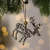 Подвеска Олень 7х16см JT20-GB170 189345, , шт в интернет-магазине Патент24.рф