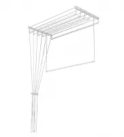 Сушилка для белья ЛИАНА ЛЮКС 1,9м потолочная в интернет-магазине Патент24.рф