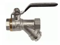 Кран шаровый с фильтром 1/2" в/в ручка Terma CB 30237, , шт в интернет-магазине Патент24.рф