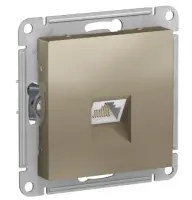 Розетка ATLASDESIGN компьютерная RJ45 механизм шампань ATN000583, , шт в интернет-магазине Патент24.рф