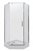 Ограждение душевое Дека-Хром 90х90 пятиуг.низ.подд.(3 места+сифон) DK278, , шт в интернет-магазине Патент24.рф